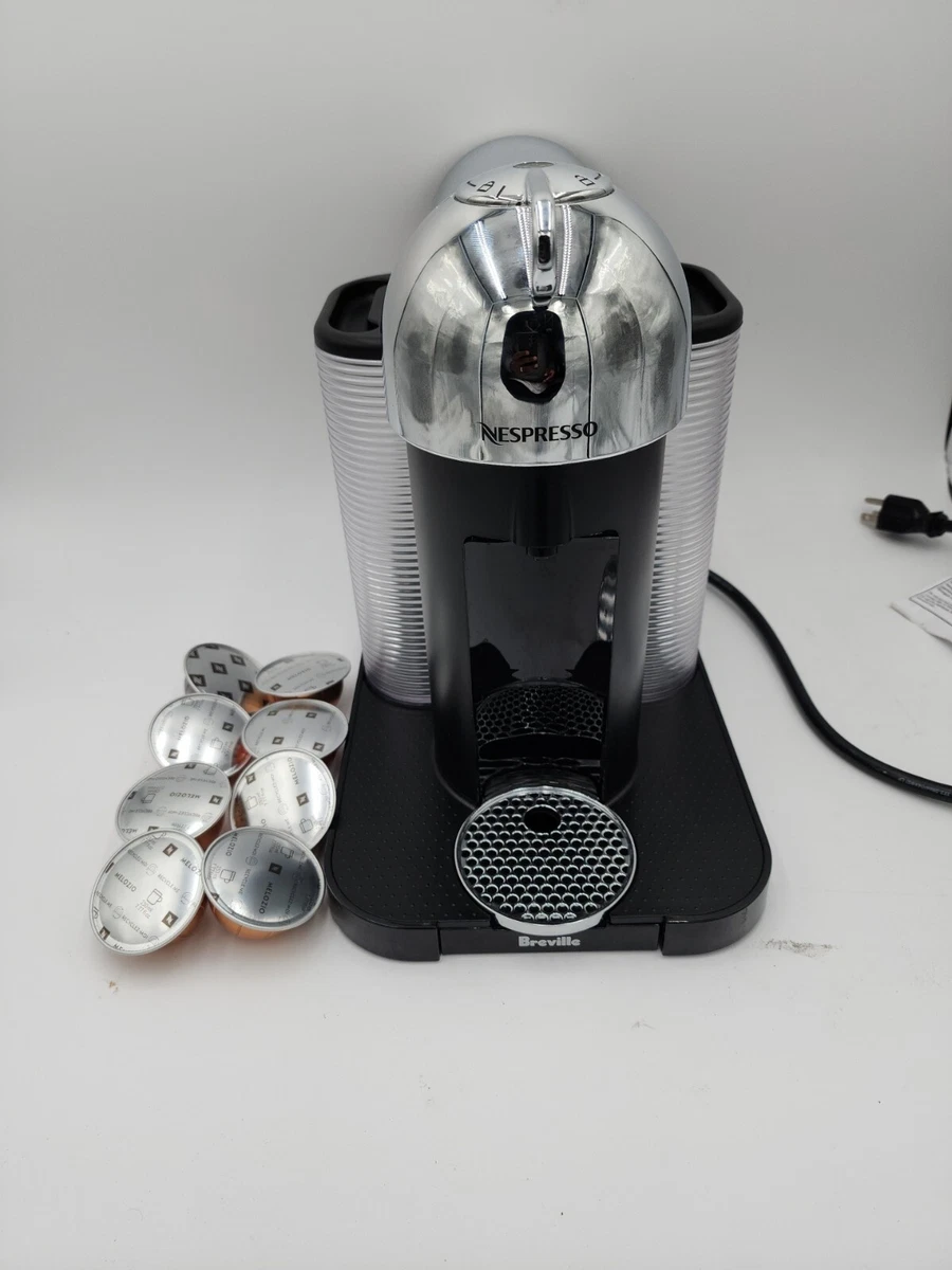 Nespresso Vertuo Espresso Machine (Silver) with Coffee Pods