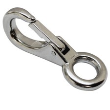 Fixed Eye Boat Snap Hook Marine Grade 316 3/4'' Stainless Steel Size 2 - PACK 2