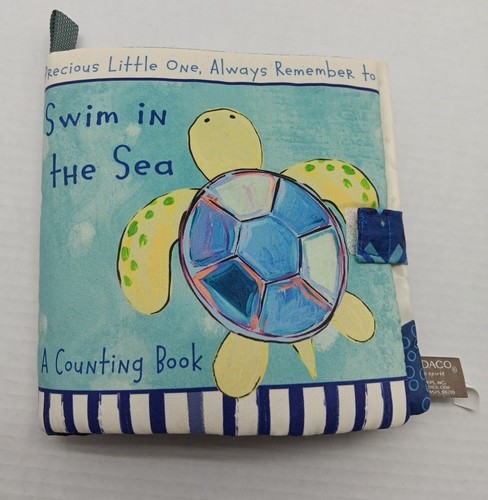 Demdaco Swim In The Sea Counting Book Crinkles Interactive 2018 Cloth Nautical 