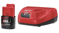 MILWAUKEE Combo Battery and Charger 48-59-2401  and 48-11-2401 M12