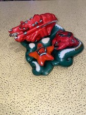 Serviteur sel poivre moutarde en barbotine Vintage an 50- 60