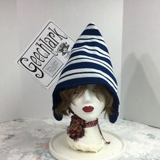 Hedge witch hat, wizard, elf, gnome, fairy, ear flaps, sz L, Geechlark 5881