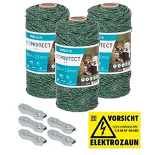Weidezaunlitze 300m Hundezaun Gartenzaun Elektrozaun Katzenzaun Haustierzaun