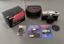Vintage PhotoFlex MX-35 35mm Film Camera w/ Box, Bag, Manual, Lens Cap 90s