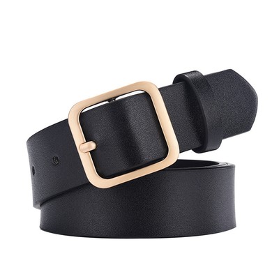 Genuine Leather Belt for Jeans Square Buckle Fashion Ladies Waist Belt NANAHuang Women Genuine Leather Waist Belt Fashion Ladies  main image 3