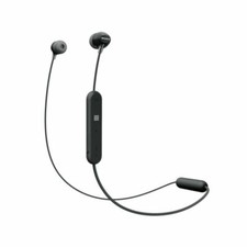 Sony WIC300/B Black Bluetooth Wireless NFC In-Ear Earbuds Headphones WI-C300