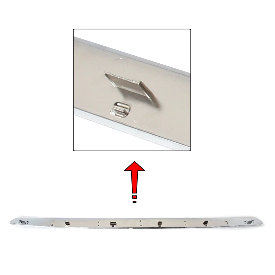 Front Bumper Hood Upper Grill Trim Molding Chrome Fit GMC Yukon Denali 2007-2014 Foto 4 de 4