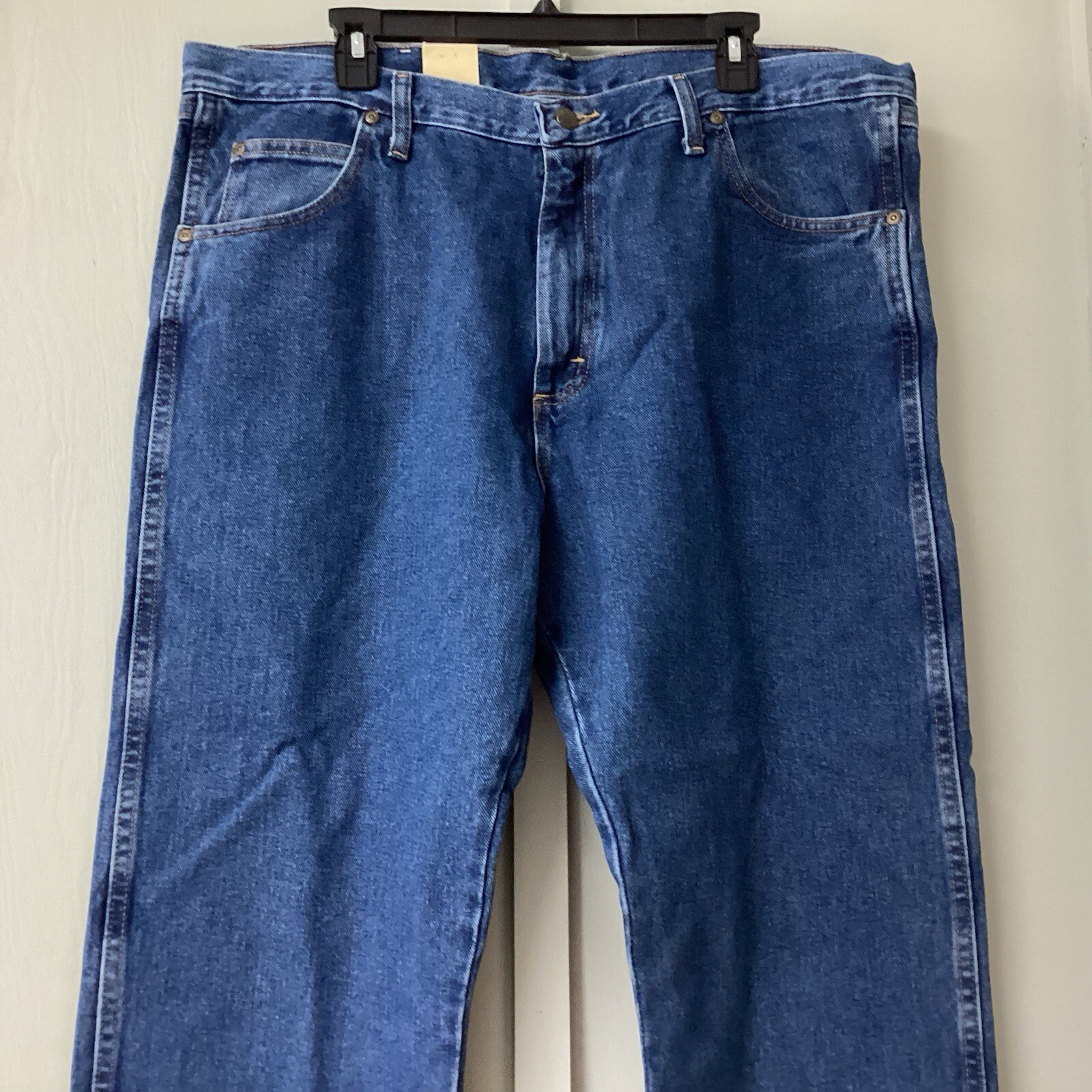 Wrangler Regular Wear  Fit Blue Jeans Men's 40 X 30 Fit Over Boots Cotton New thumbnail 6