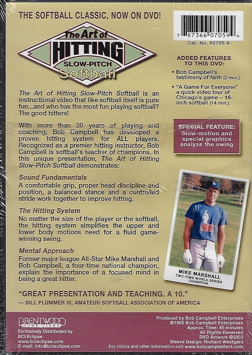 Art of Hitting Slow-Pitch Softball (DVD, 2003) New 787366070594| eBay
