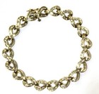 14k yellow gold 2.55ct VS1 G baguette diamond tennis bracelet 18.6g 7" ladies — photo 2