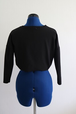 Crop Top Silence + Noise Noir - Occasion Très Bon état, Taille XS, Manches 3/4