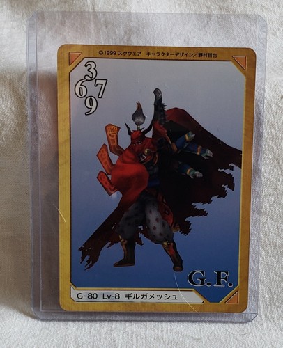 Triple Triad G-80 Lv-8 Gilgamesh Karte Final Fantasy FF8 FFVIII ONE of TWO - Bild 2 von 4