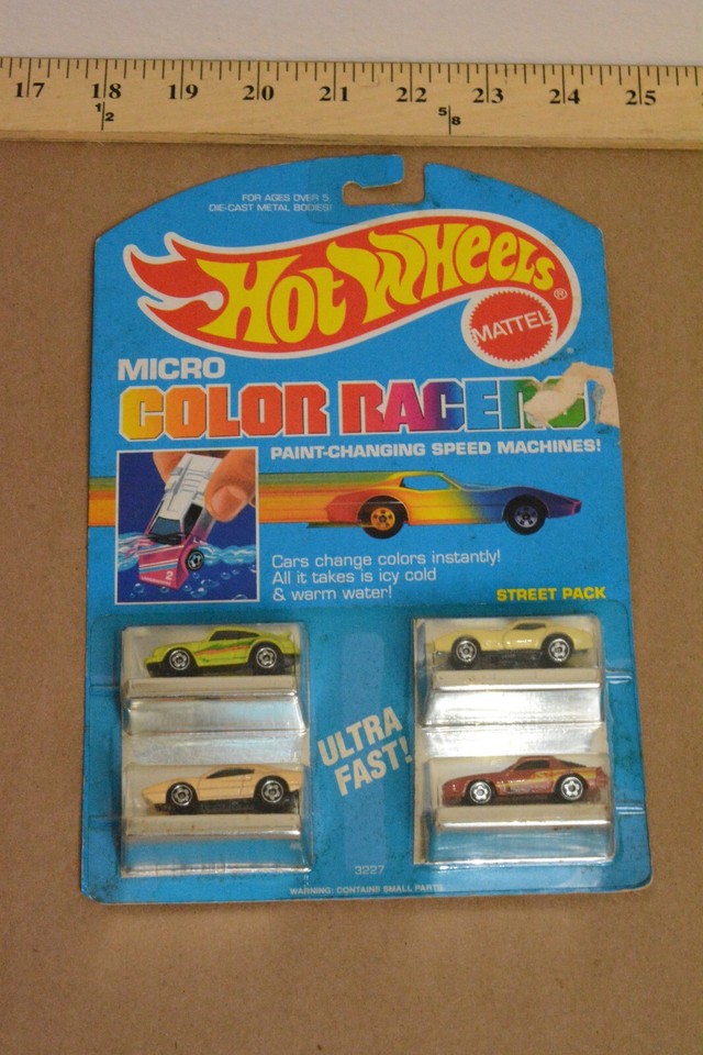 HOT WHEELS MICRO COLOR RACERS - STREET PACK # 3227, Corvette 1988 | eBay