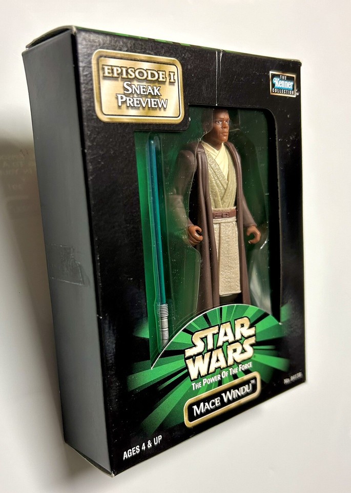 STAR WARS 1998 The Force Episode I Sneak Preview MACE WINDU KennerIn
