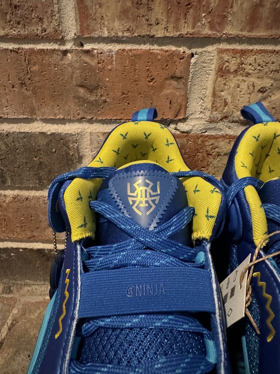 New 11 Adidas D.O.N. Issue 3 Ninja Twitch Time In Blue Bright Cyan