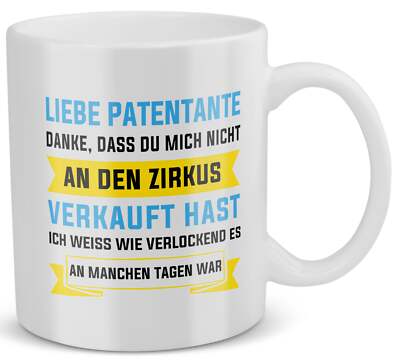 Patentante Geschenk Taufpatin Tasse Patin Geburtstag Weihnachten Idee Frauen