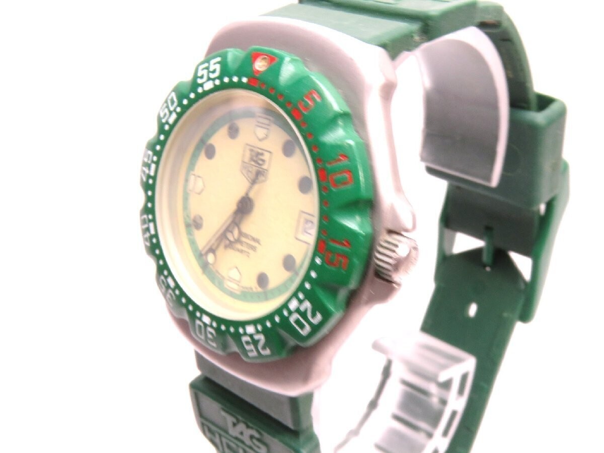 NEAR MINT]TAG HEUER Formula 1 Professional 372.513 Lime Green
