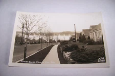 Rare Vintage RPPC Real Photo Postcard 1930-1950 Coulee Dam Washington Street