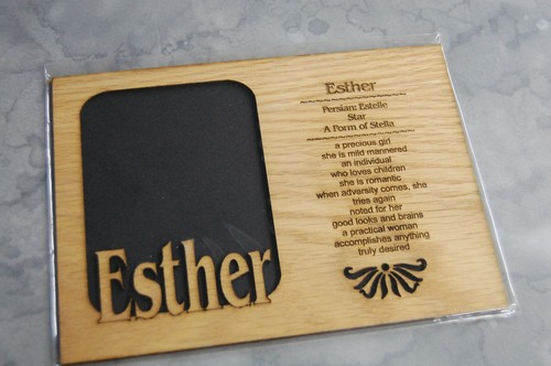 DISCONTINUED Esther Name Picture Frame Holds 3.25" x 4.25" - 5x7 Matte Only - Bild 4 von 4