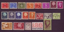 Netherlands: Various stamps from the collection area-stamped