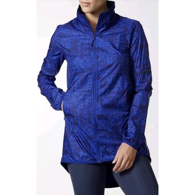 adidas Tokyo Printed Running Jacket woman NWT BR5607 Mystery Ink/Noble ink Med