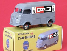 Car-Horse Citroen type H hy bougie Champion ancien stock  style Dinky Cij JRD
