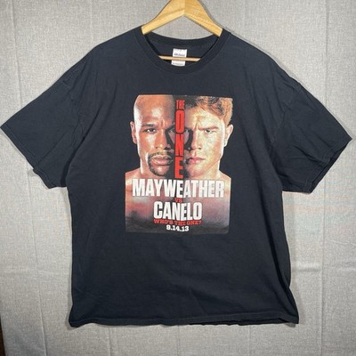 Y2K Floyd Mayweather Vs Canelo Alvarez 2013 Boxing Promo T Shirt Size 2XL