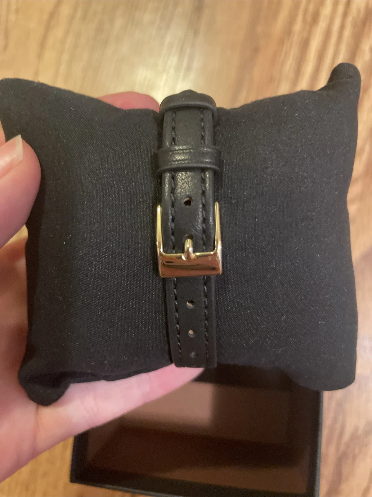 Orologio Coach Liz nuovo con etichette 24mm C3622 cinturino nero quadrante oro