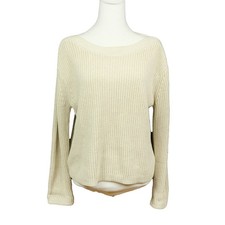 Maglione girocollo barca pescatore cotone biologico Quince colore beige maculato