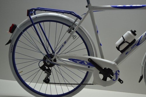 Bici 28 uomo bianco blu personalizzabile - Foto 4 di 6
