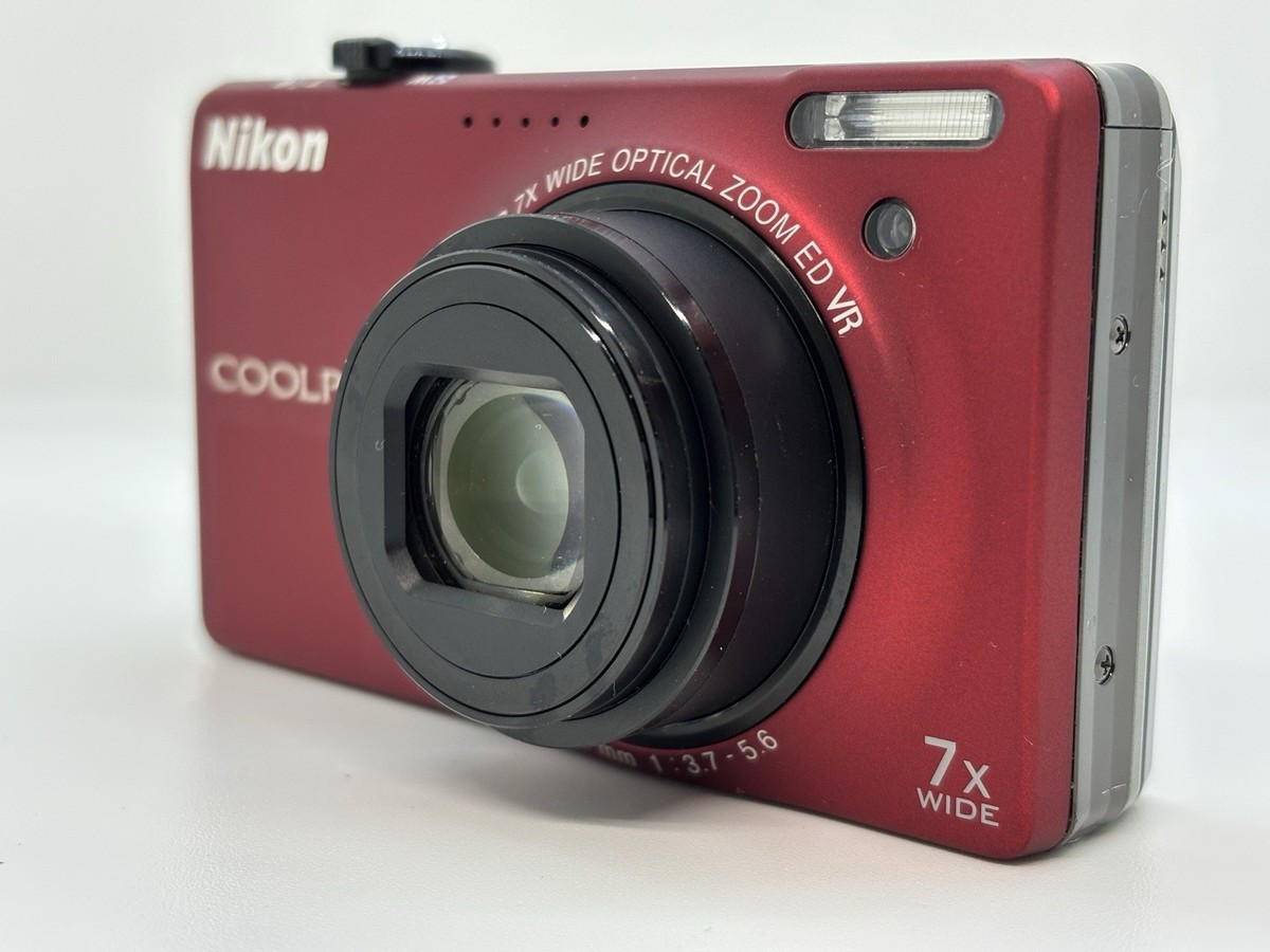 Nikon Coolpix S6000 Digital Camera 14.2MP 10x Opt. Zoom Red From