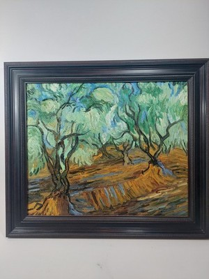 Cert. Reproduction VAN GOGH Olive Tree OIL Painting on 20x24 CANVAS Framed 26x30