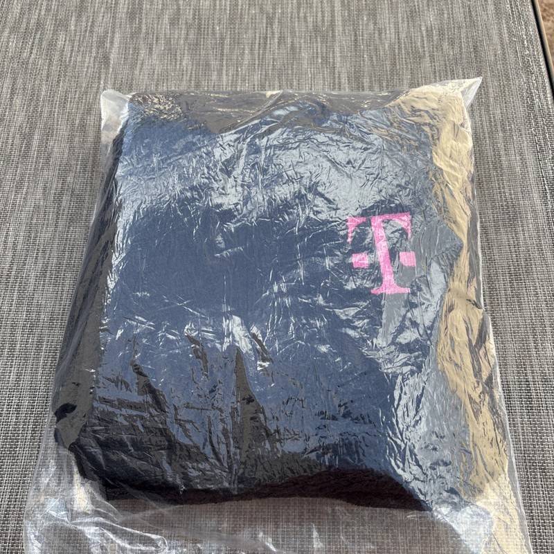 NEW T-Mobile Tuesdays Solid BLACK Blanket