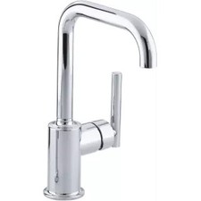 Kohler K-7509-CP Single Handle Bar Faucet from the Purist Collection