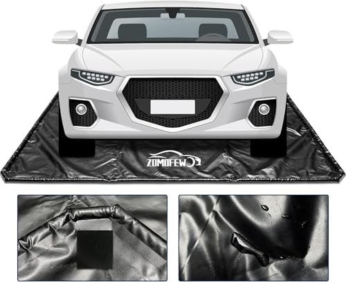 ЗАЩИТНЫЙ КОВРИК ZOMOFEW CHEMAT, НЕСКОЛЬЗЯЩИЙ КОВРИК ДЛЯ ПОЛА В ГАРАЖЕ, 79 X 16 - ЧЕРНЫЙ