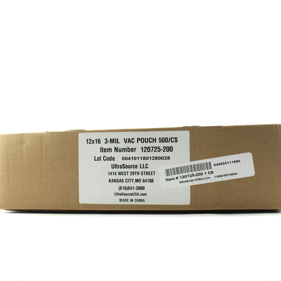 UltraSource 120334-200 Bolsas para Cámara de Vacío, 4 mil, 16" x 20" Paquete de 500 NUEVO Foto 2 de 4