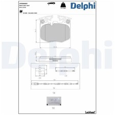 Delphi Bremsbelagsatz Bremsklötze vorne 34116889570 21224012