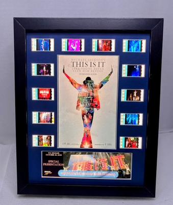 #ad #ad Michael Jackson This Is It 35mm Film Cell Lighted Display Custom Made with COA $129.88