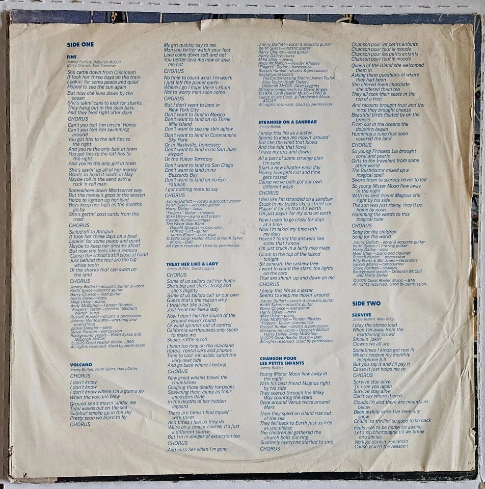 Jimmy Buffet A White Sport Coat and A Pink Crustatean SIGNED Vinyl - Image 4 of 4