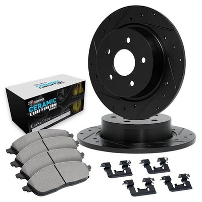 Rear Brake Disc And Pad Kit 1990-1995 Jaguar XJ12 XJ6 Xjrs Xjs 4.0L R1WHTH120003