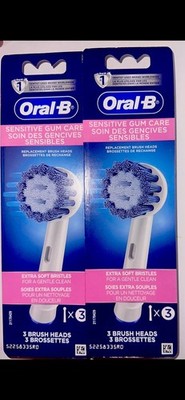 Oral-B Sensitive Gum Care Replacement Brush Heads-Bulk Value Savings 2 Pack NEW
