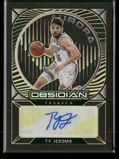 2020-21 Panini Obsidian Ty Jerome Aurora Autographs Electric Etch Yellow #/10