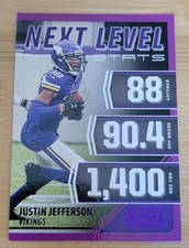 2021 Panini Score Football - JUSTIN JEFFERSON #NL23 - Purple NEXT LEVEL STATS