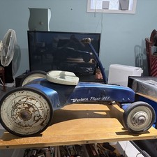 Vintage 1950s Western Flyer Jet PedalCar Pressed Steel Toy Murray Original RARE 