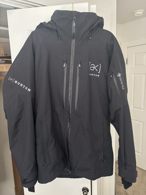 Burton AK Men's Snowboarding Ski Jacket 2L Swash Gore-Tex Large L True Black