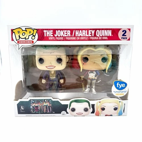 Funko Pop! Vinyl: Suicide Squad - The Joker & Harley Quinn 2-Pack FYE Exclusive