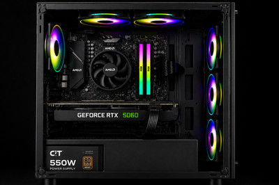 High End Gaming PC Ryzen 5 RTX 5060 16GB RAM 1TB SSD 1TB HDD RGB WLAN