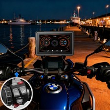 Motorcycle GPS Navigation 7"IPS CarPlay Android Auto Waterproof &Shockproof H10