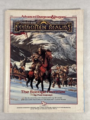 AD&D Forgotten Realms FR5 TSR 9233 THE SAVAGE FRONTIER  w/2 Maps 1988