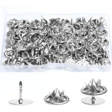 50 Pairs Premium Butterfly Clutch Pin Backs with 8mm Length 10mm Width